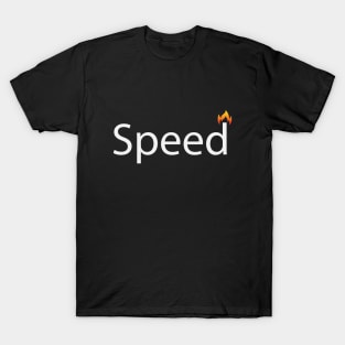 Speed speeding text design T-Shirt